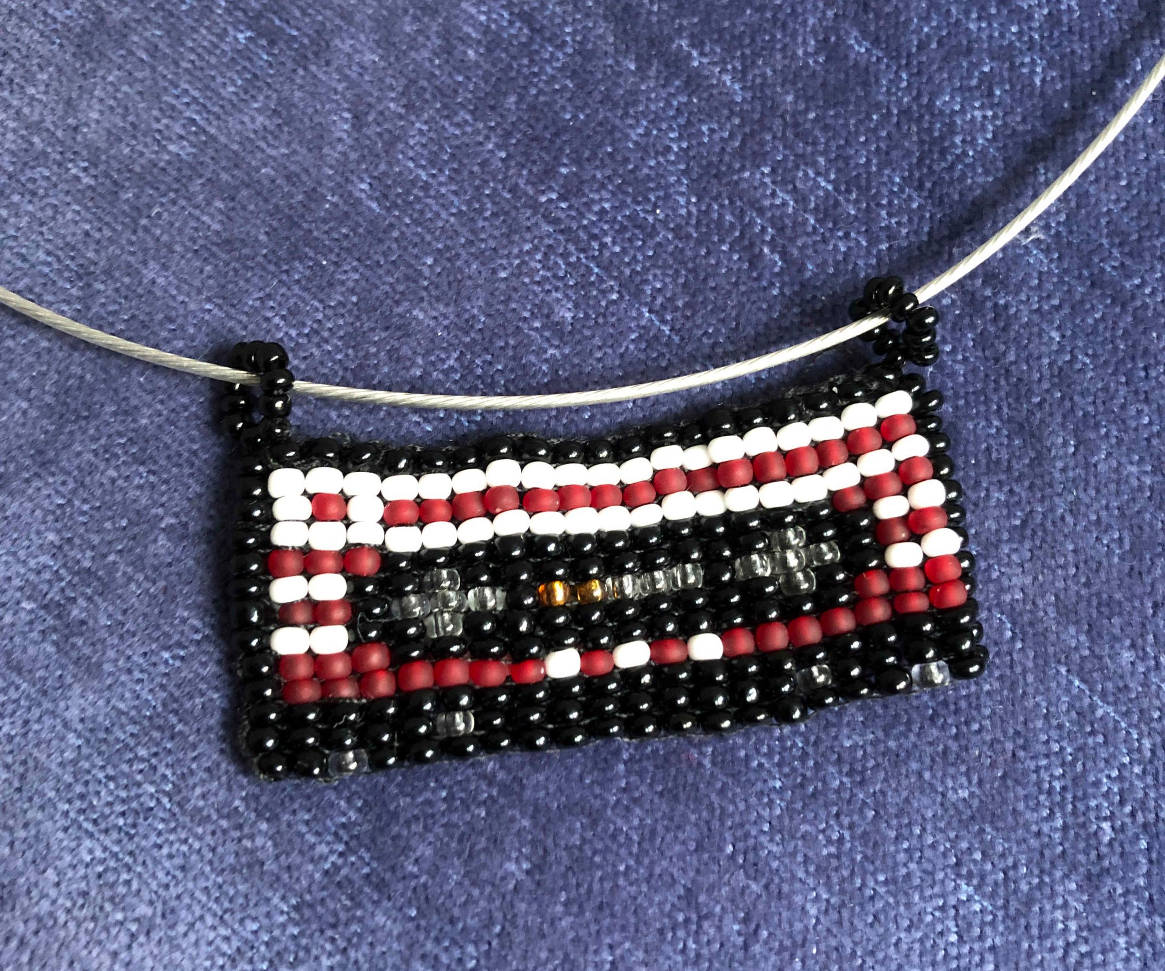 Bead Woven Mixtape Pendant