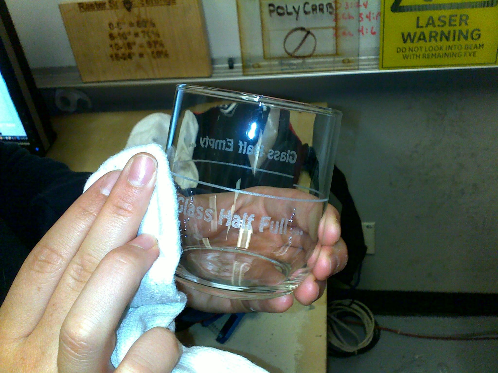 Laser Engraved Drinking Glasses