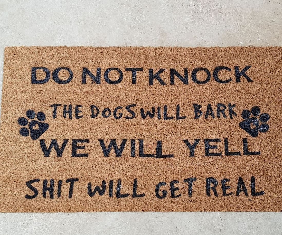 How to Make a Novelty Doormat