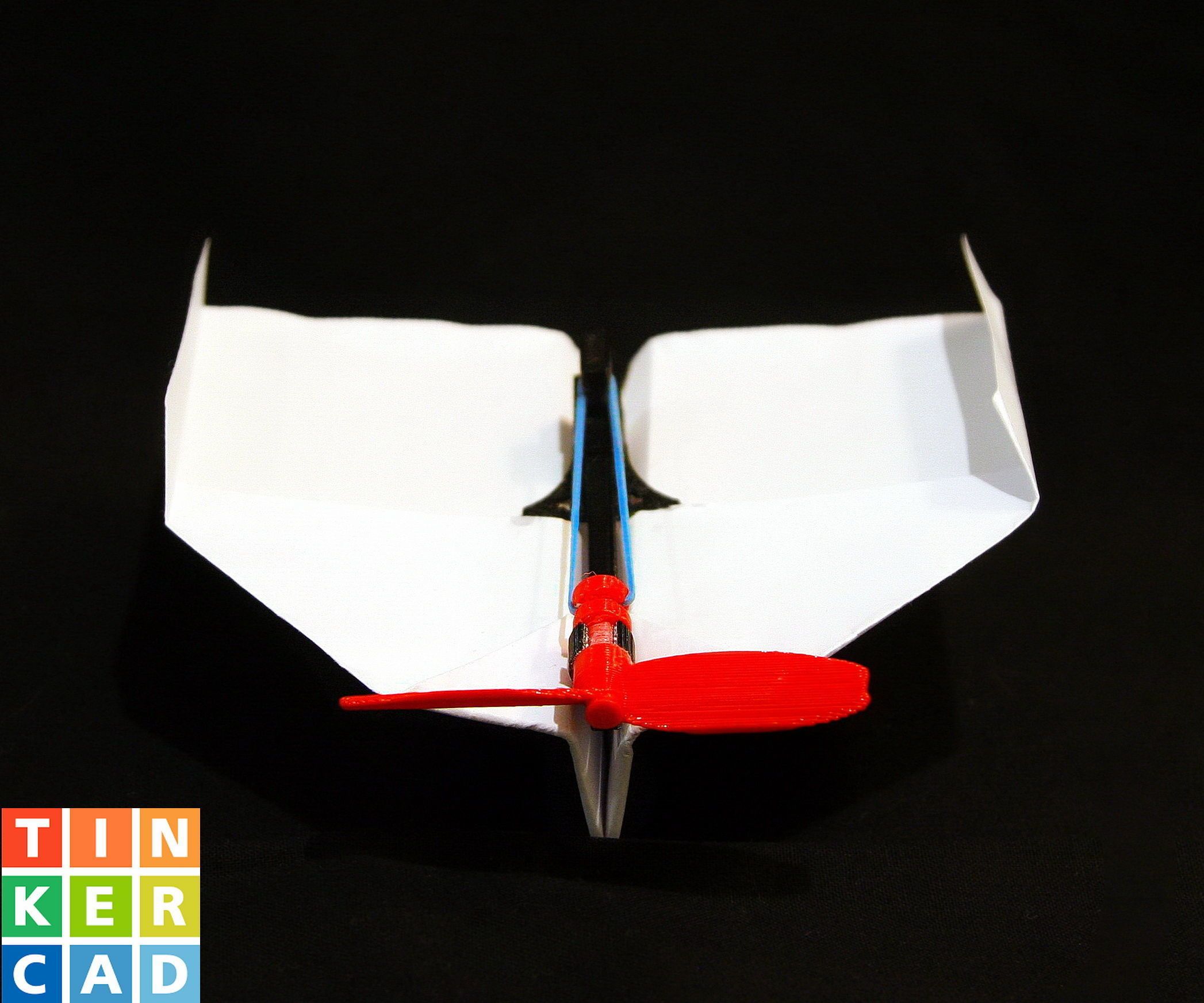 Rubber Band Powered Paper Plane