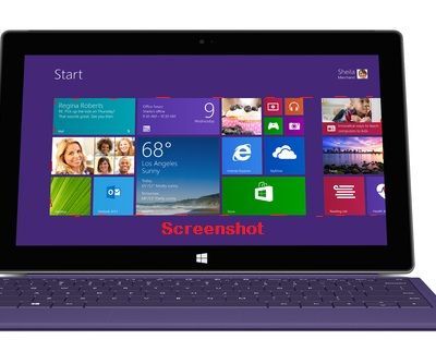 Screenshot on Surface Pro