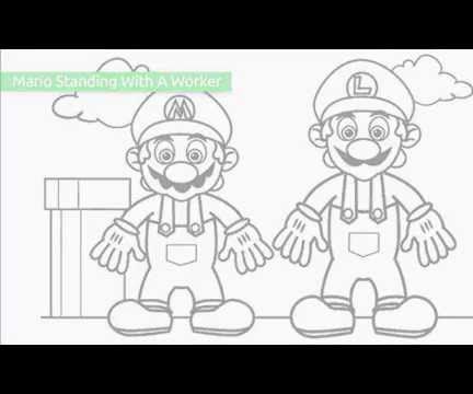 Top 20 Free Printable Super Mario Coloring Pages