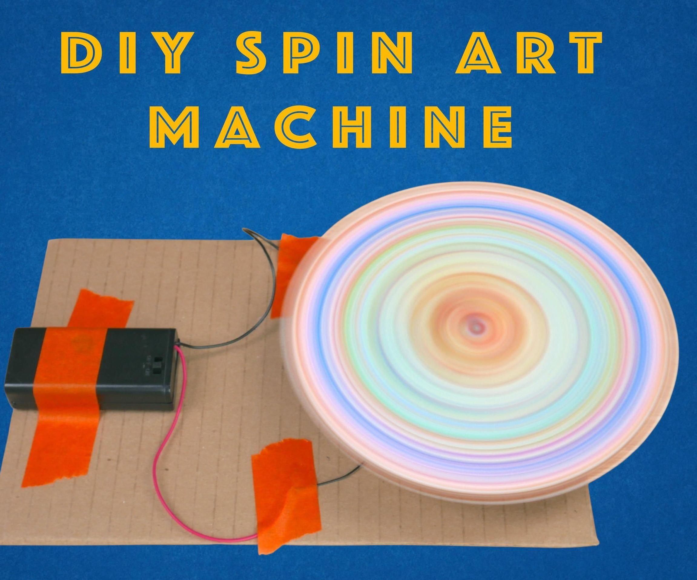 DIY Spin Art Machine - STEM / STEAM Project for Kids