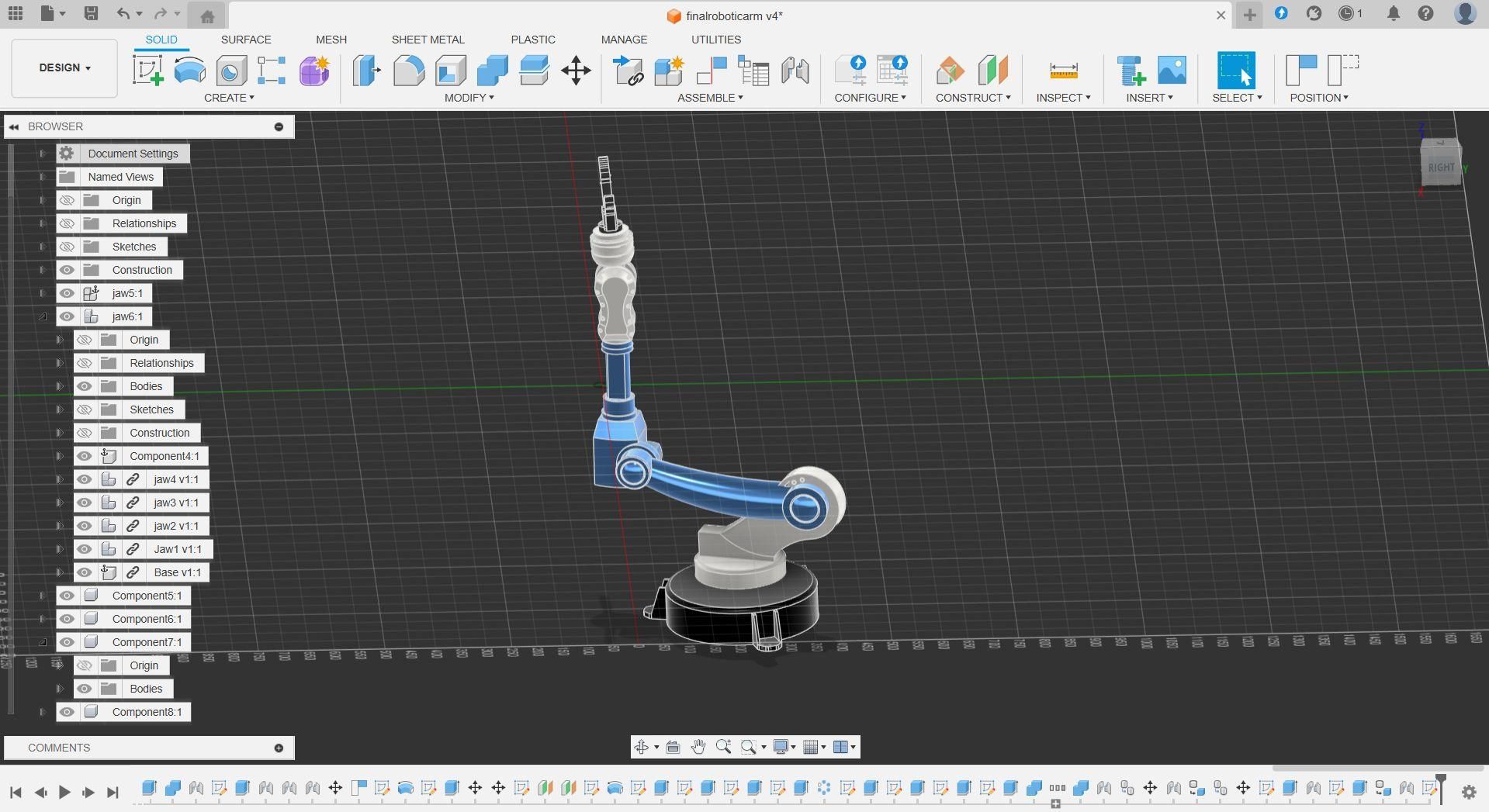 6-DOF Robotic Arm Designed in Fusion 360 : 5 Steps - Instructables