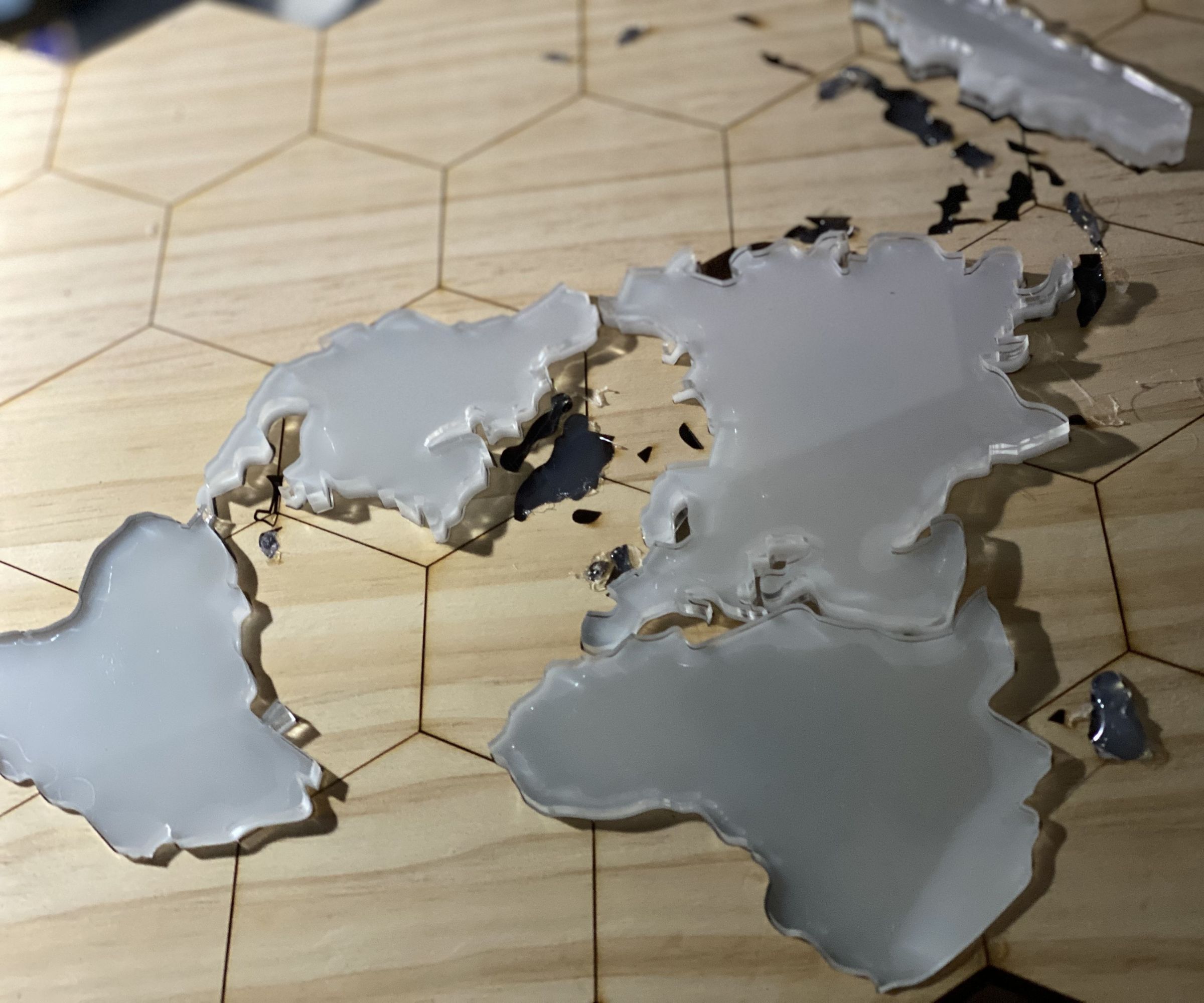 Azimuthal Projection 3D Map Decoration X Folk Music Puzzle Game - Arduino