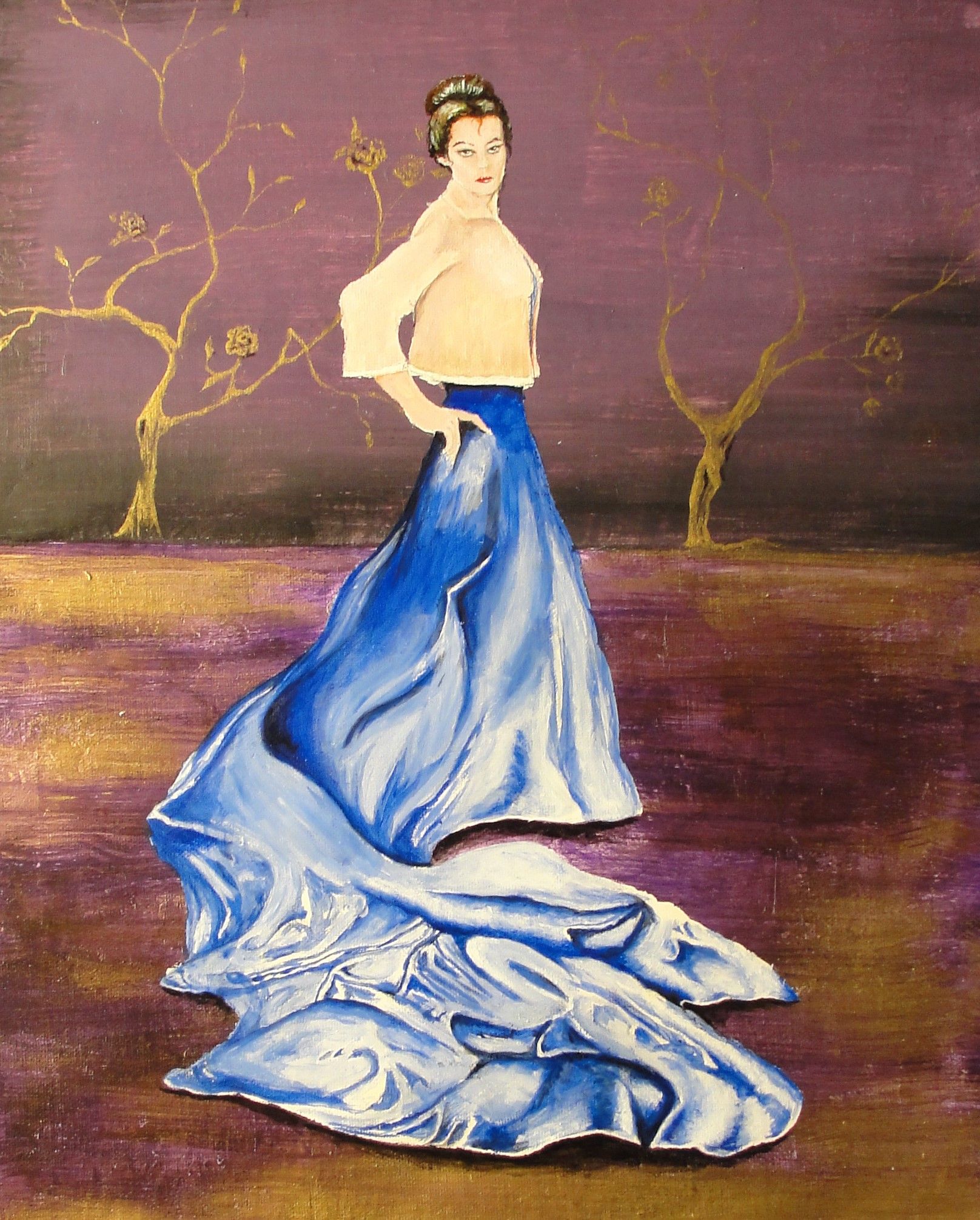 How to Paint Silk Using Acrylic Paint Portrait in Silk 7 Steps