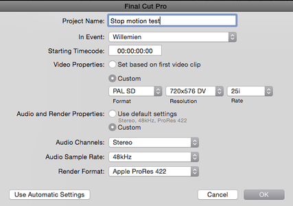 Create a New Project