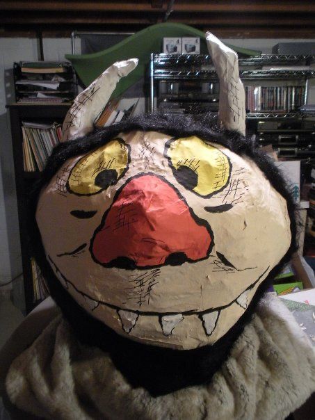 Moishe/Carol "Where the Wild Things Are" Paper Mache Mask