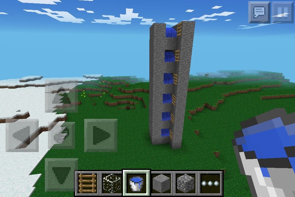 MCPE water ladder-Go Twice As Fast!