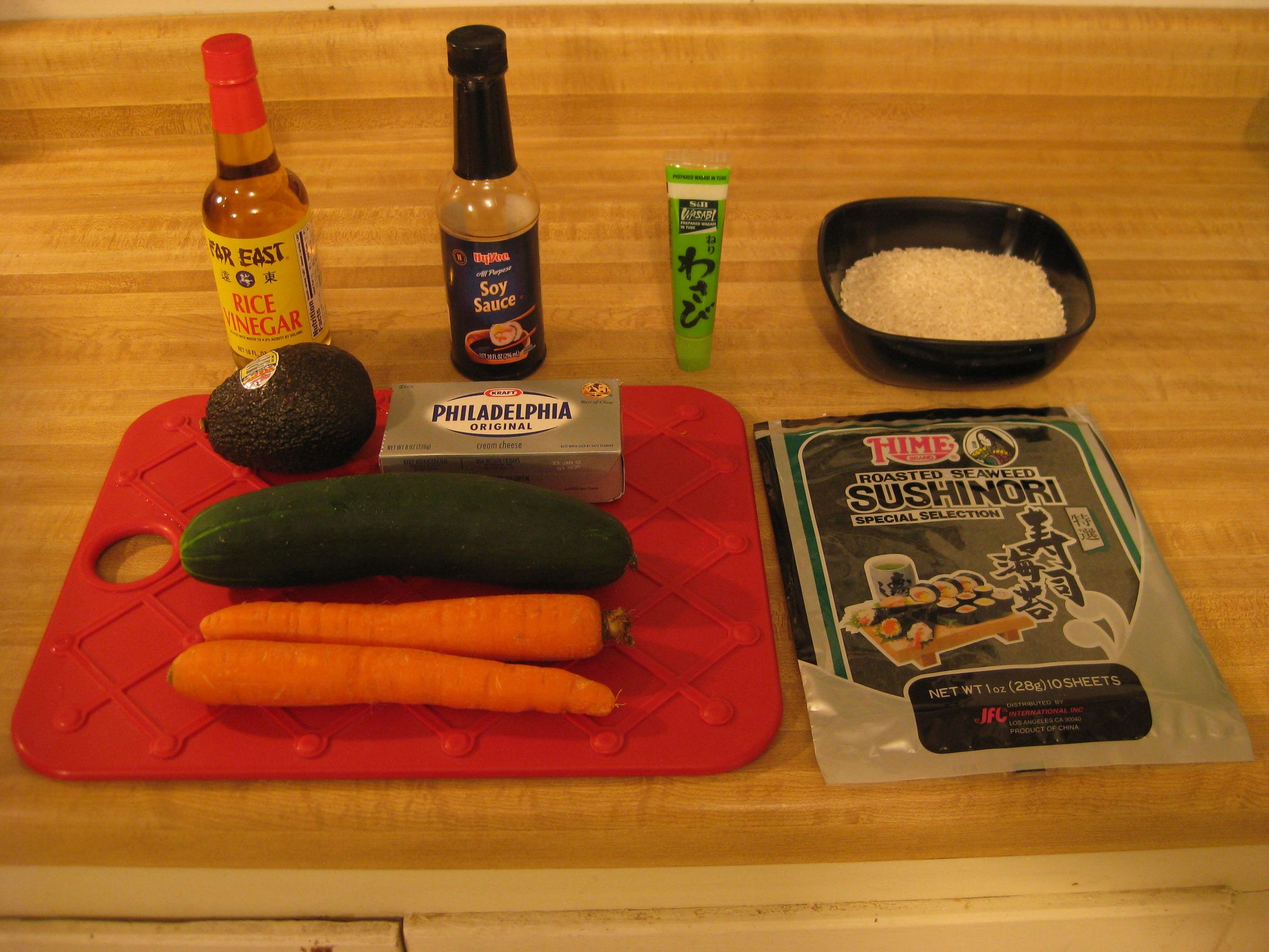 Vegetarian Sushi for Beginners: How to Create a Basic Sushi Roll : 7