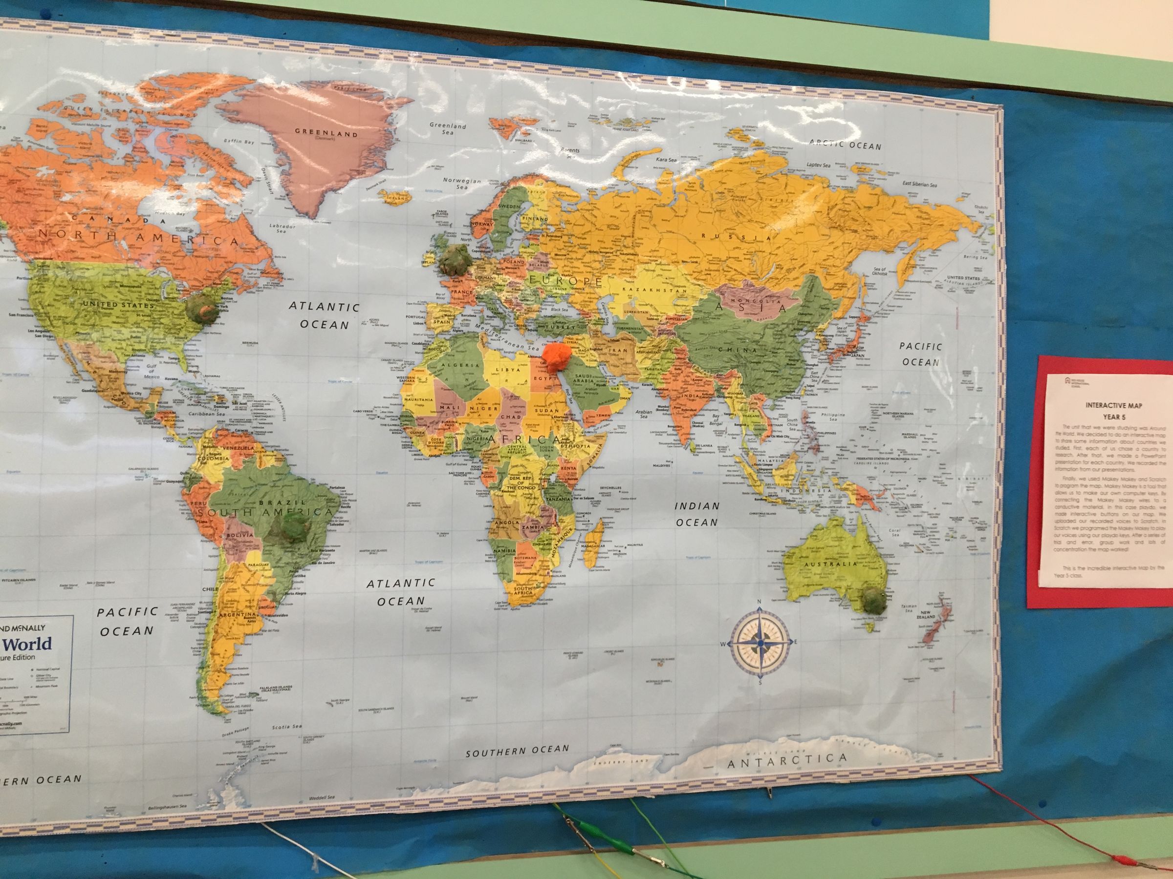 Interactive MaKey MaKey Global Map