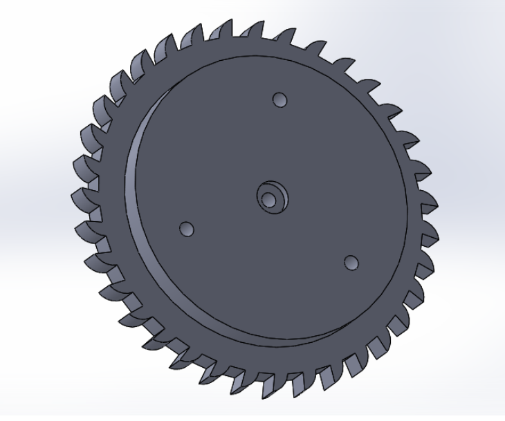 Design and Assemble a Wheelchair Lever Arm: Bottom Stacked Gear