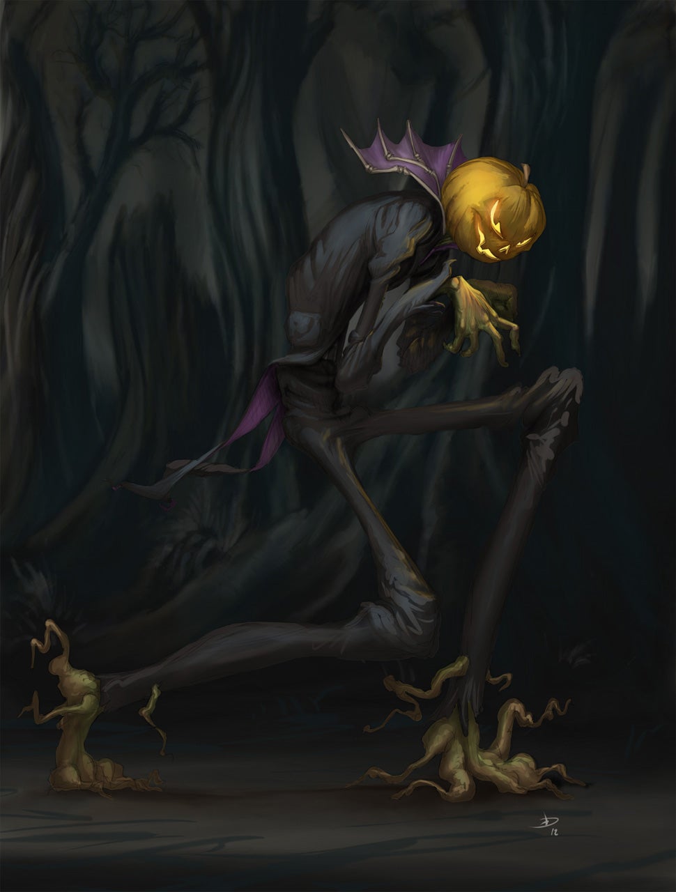 Step by Step to Paint a Halloween Draw