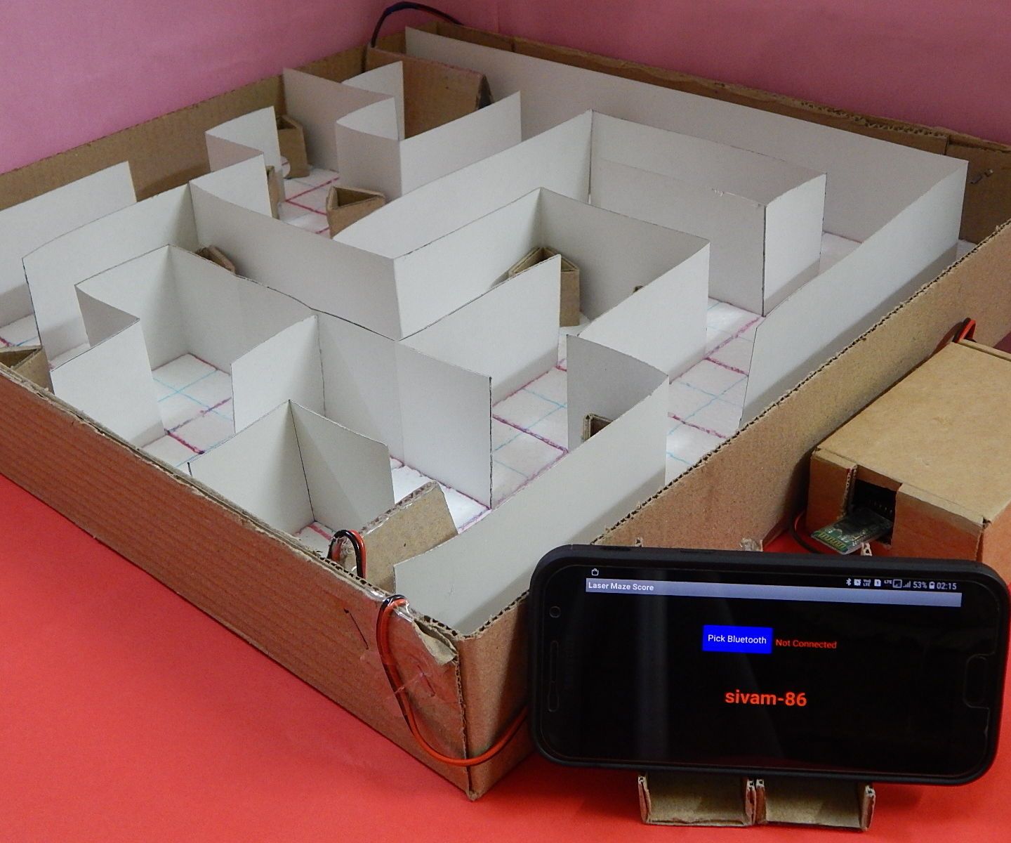 Customizable Laser Maze With Arduino and Android App