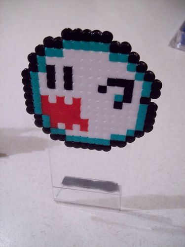 8-bit Desk Standees From Perler Beads
