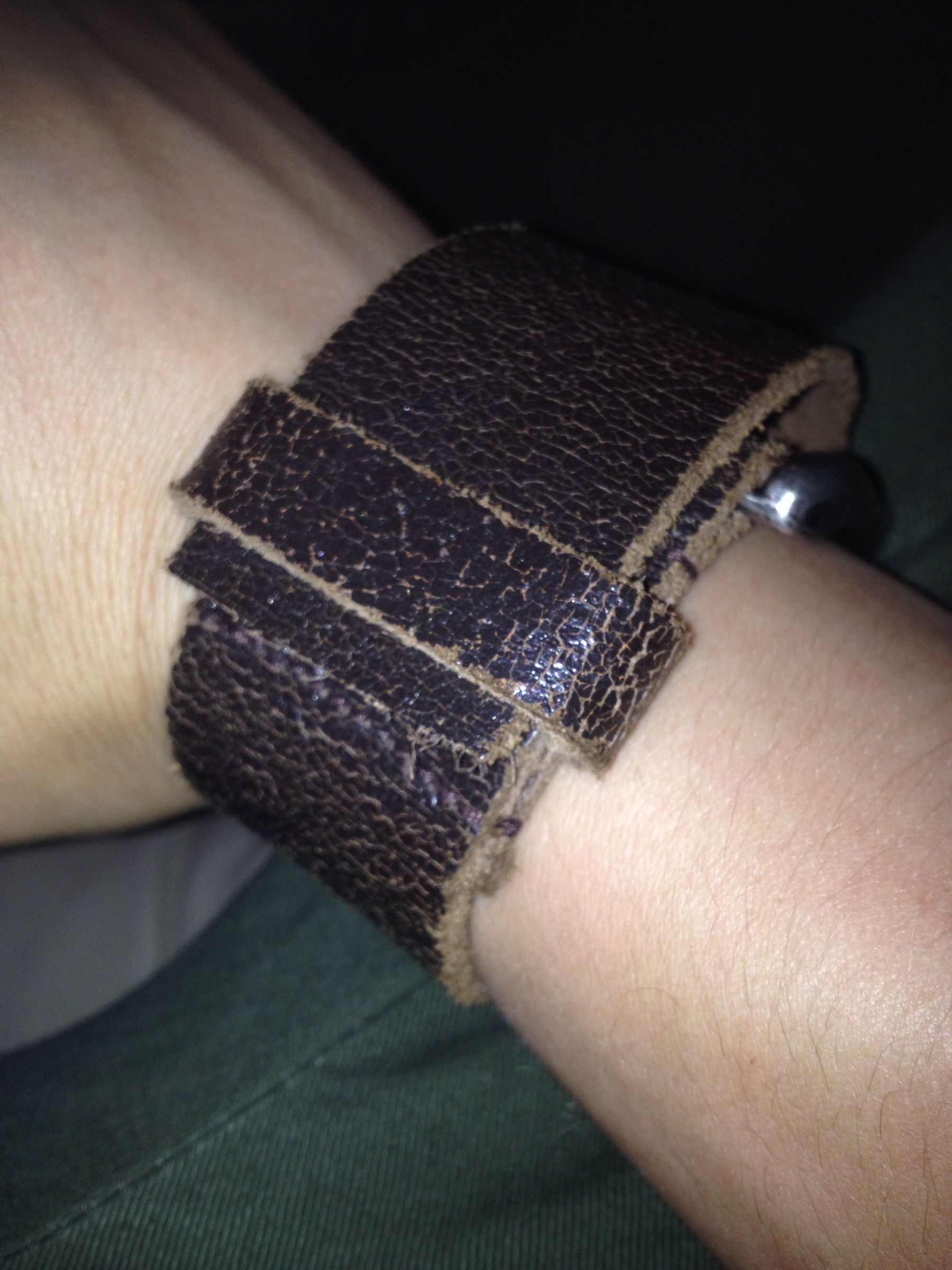 Leather Belt Bracelet 3 Steps Instructables