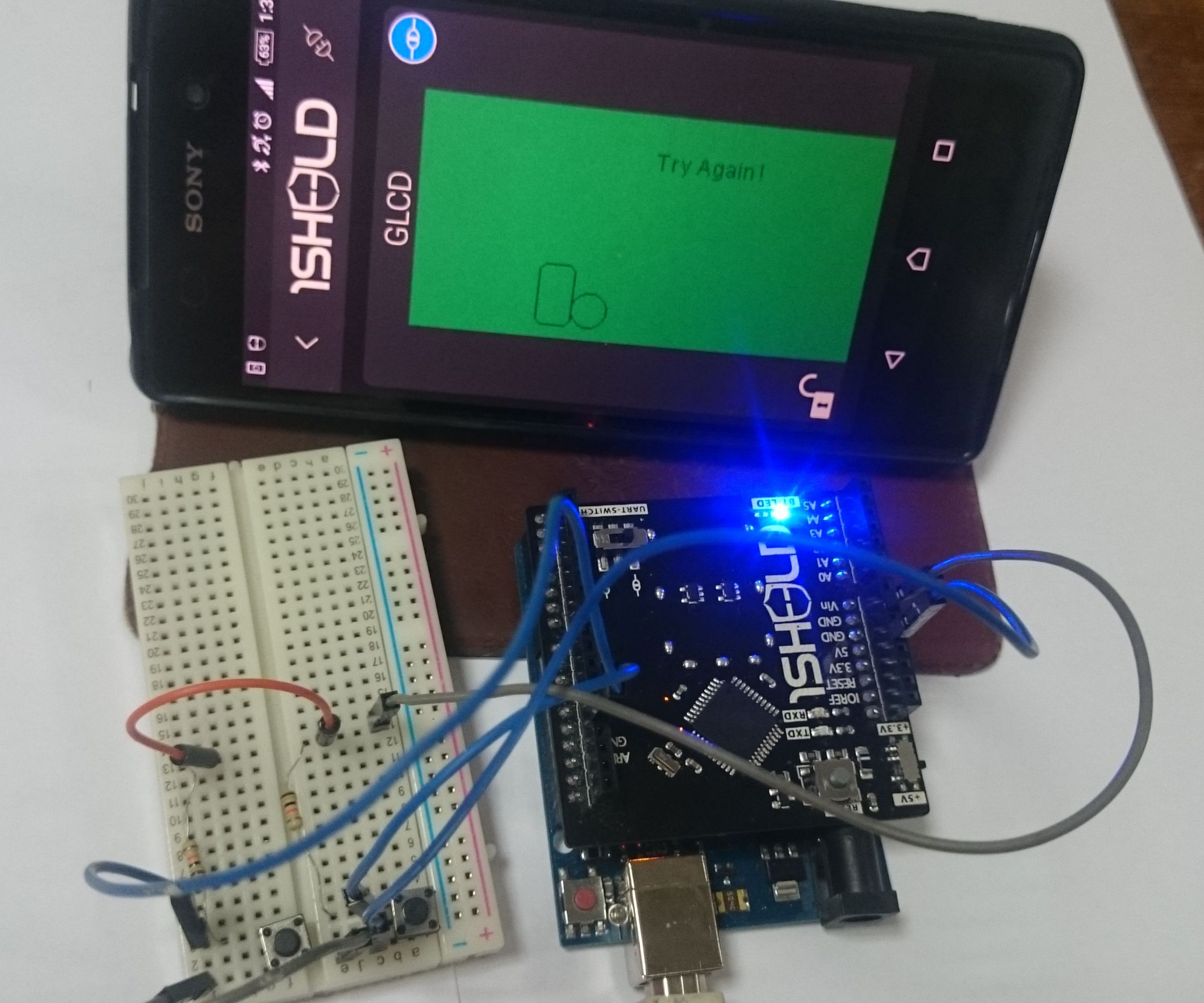 Simple Graphical Game With Arduino and OneSheeld