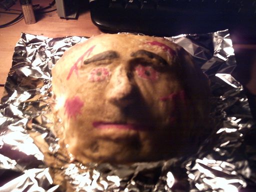 Gruesome "Waxy" Face