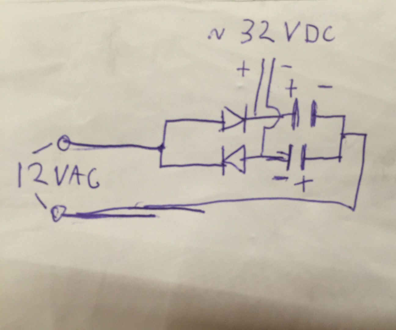Simple 12VAC to 32VDC LED Driver