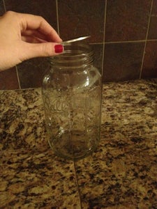 Remove Under Lid From Mason Jar.