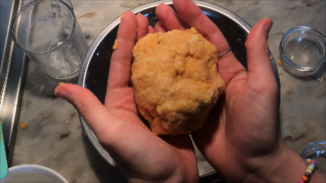 Form a Ball of Dough and Wrap It in Plastic Wrap