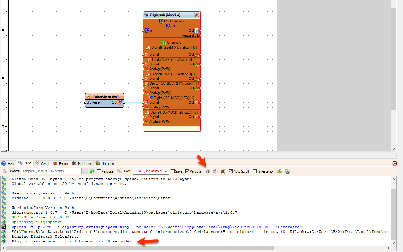 Generate, Compile, and Upload the Project