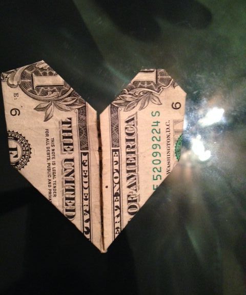 How to Make a Heart Out of a Dollar