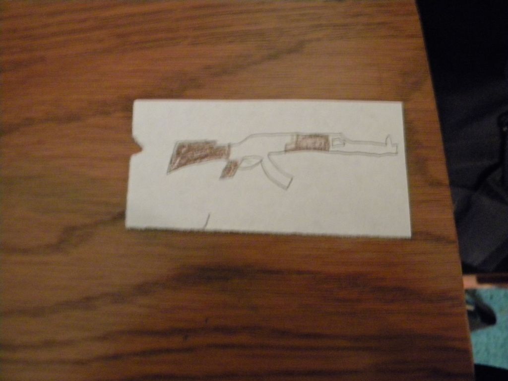 Automatic Rifle Drawing Easy Ak47 Drawing Step Step