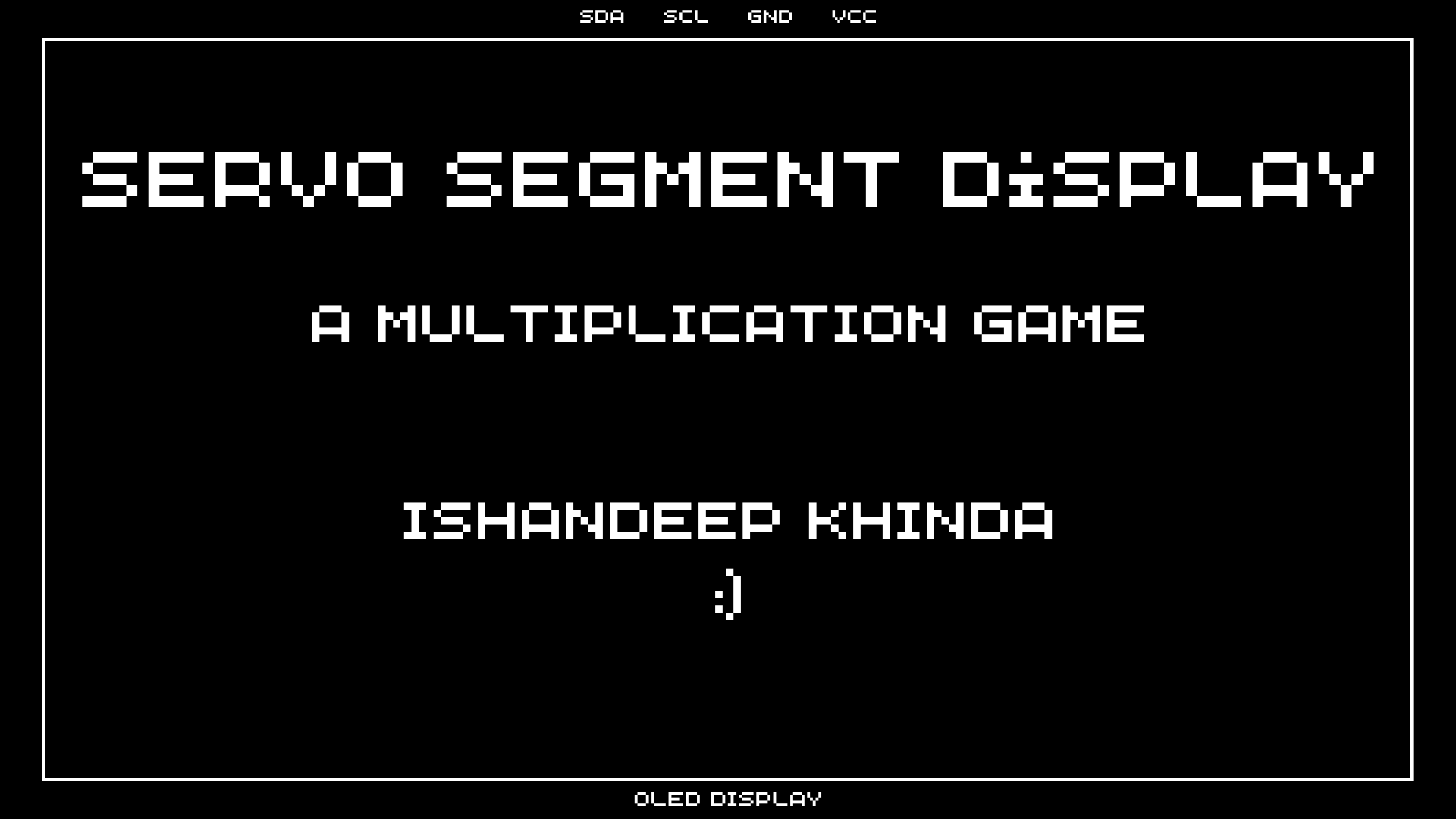 Servo Segment Display