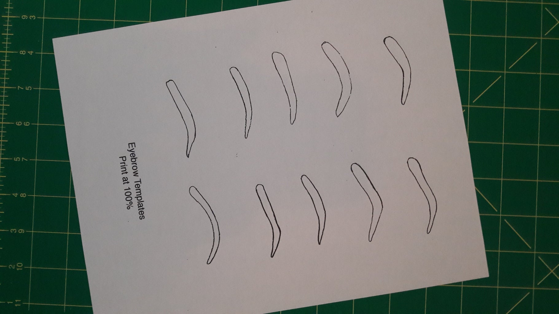 DIY Eyebrow Stencils With Printable Template! : 6 Steps - Instructables diy-eyebrow-stencils-with-printable-template-6-steps-instructables