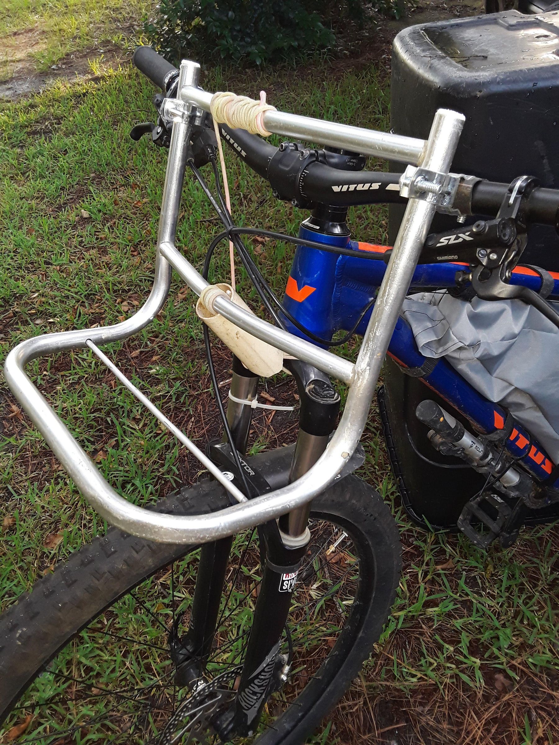 Bicycle Front Gear Rack for Bikepacking 4 Steps Instructables