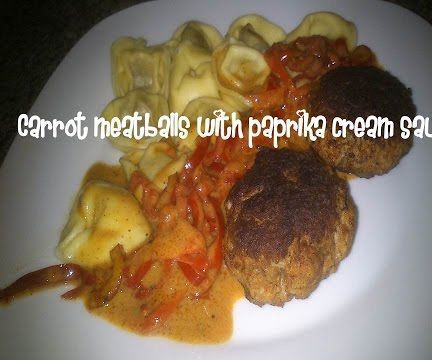 Carrot Meatballs With Paprika Cream Sauce Recipe