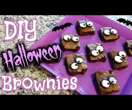 DIY Halloween Googly Eyes Brownies │ Homemade Halloween Treats