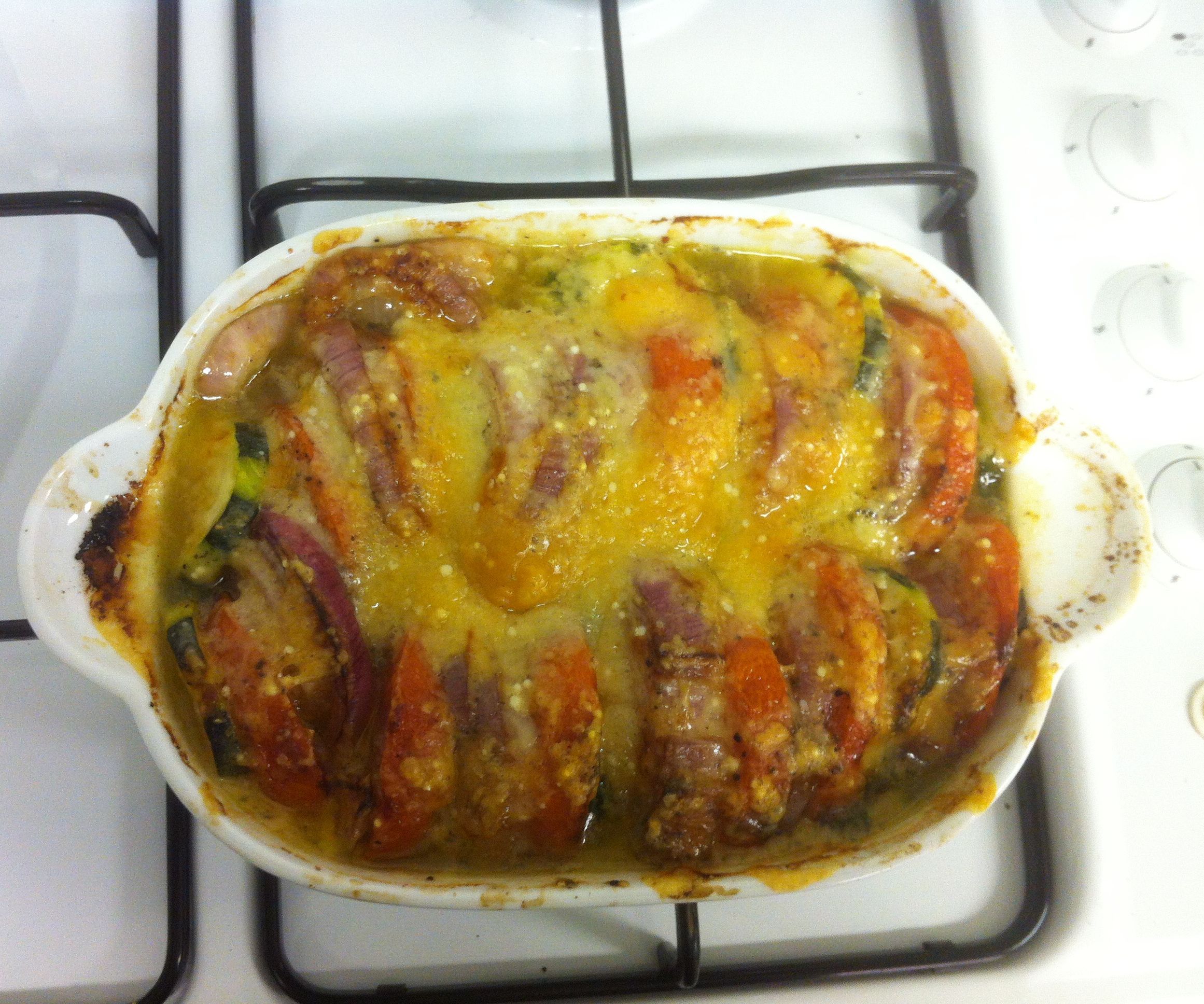 Flag of Italy - Courgette Bake