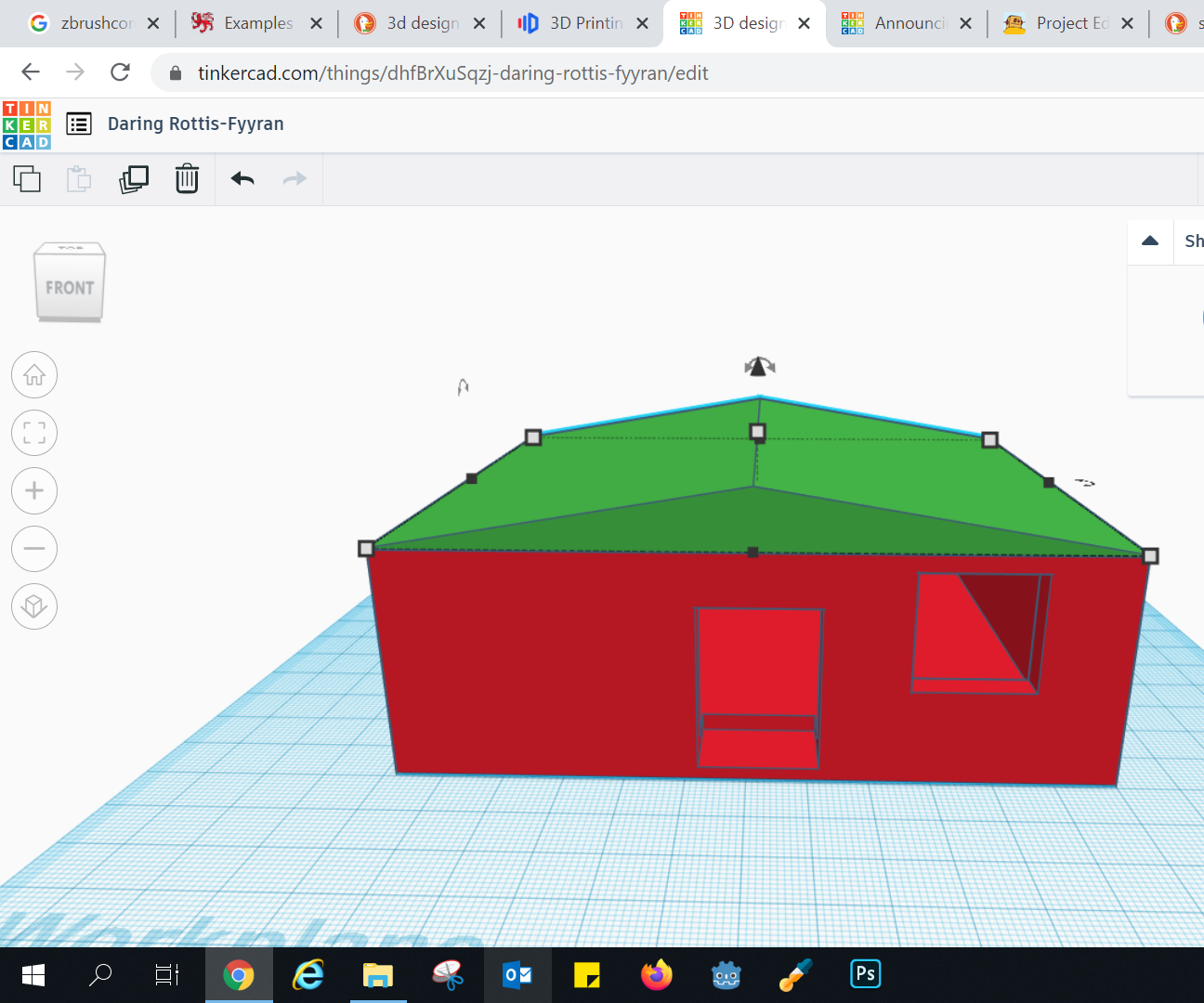 Basic Tinkercad House 5 Steps Instructables
