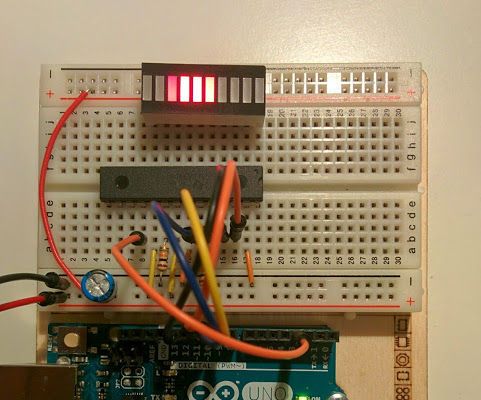 Knight Rider animation with Arduino and TLC5940