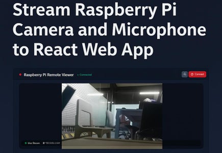 Stream Raspberry Pi Camera and Microphone to React Web App