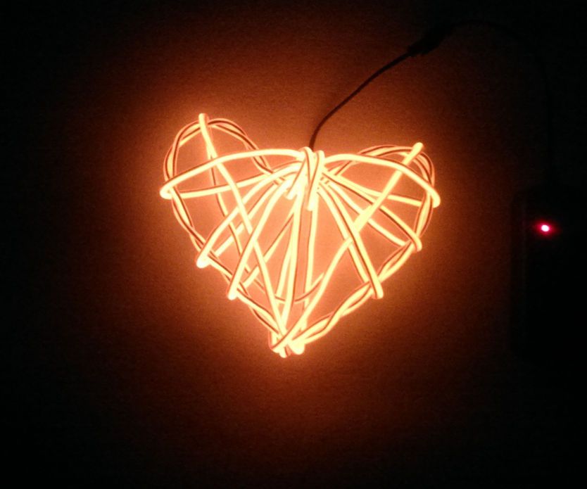 Neon Toys. Valentine's Enamored Heart