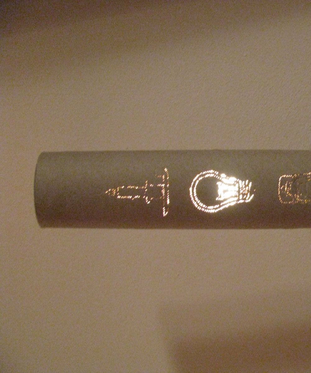 Cool Carboard Lamp Made From a Kitchen Paper Roll