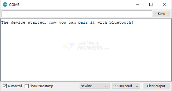 Bluetooth Serial Sketch