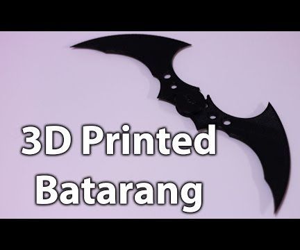 3D Printed Batman Batarang