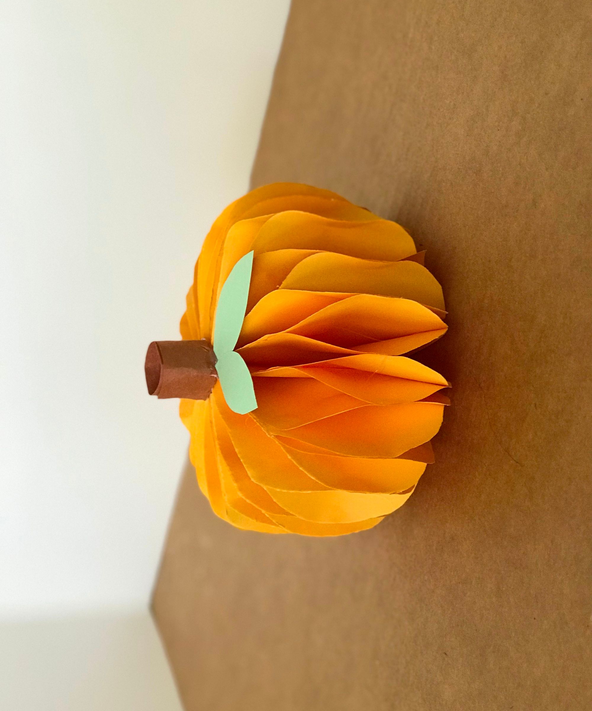 Easy DIY Paper Pumpkin