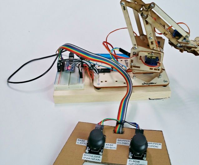 Making a MeArm Joystick Pad 