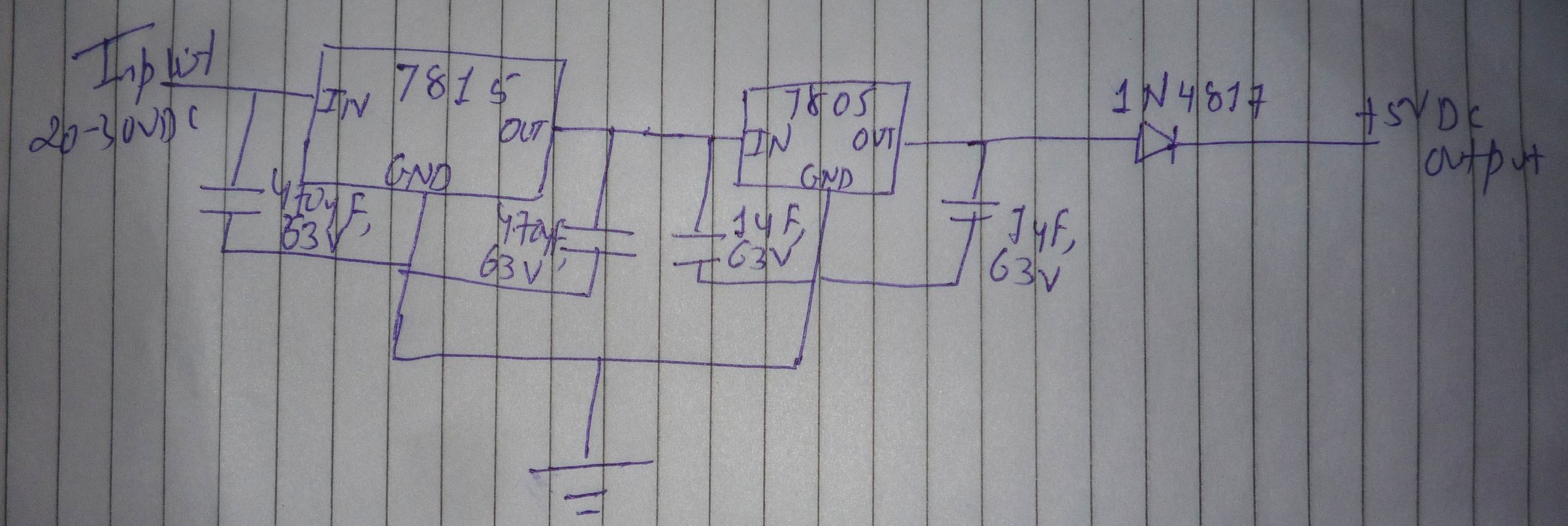 5v DC From 20 30v DC Converter Instructables
