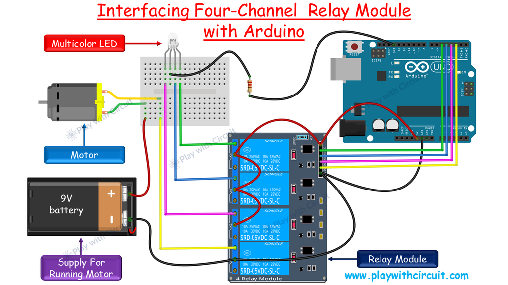 5V 4-Channel Relay Module With Arduino : 5 Steps - Instructables