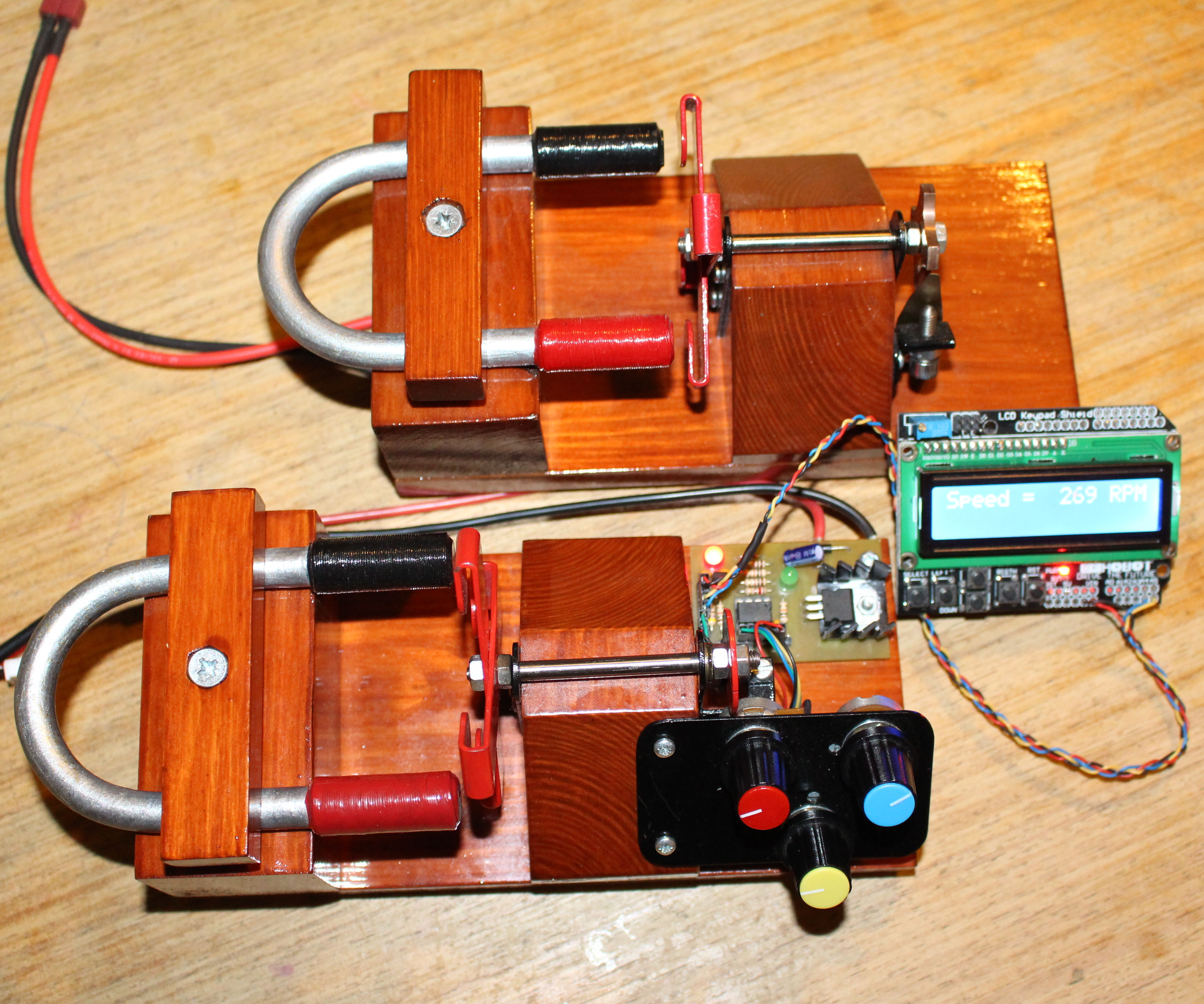Electronic Motor Control Using Optical Pick Up.