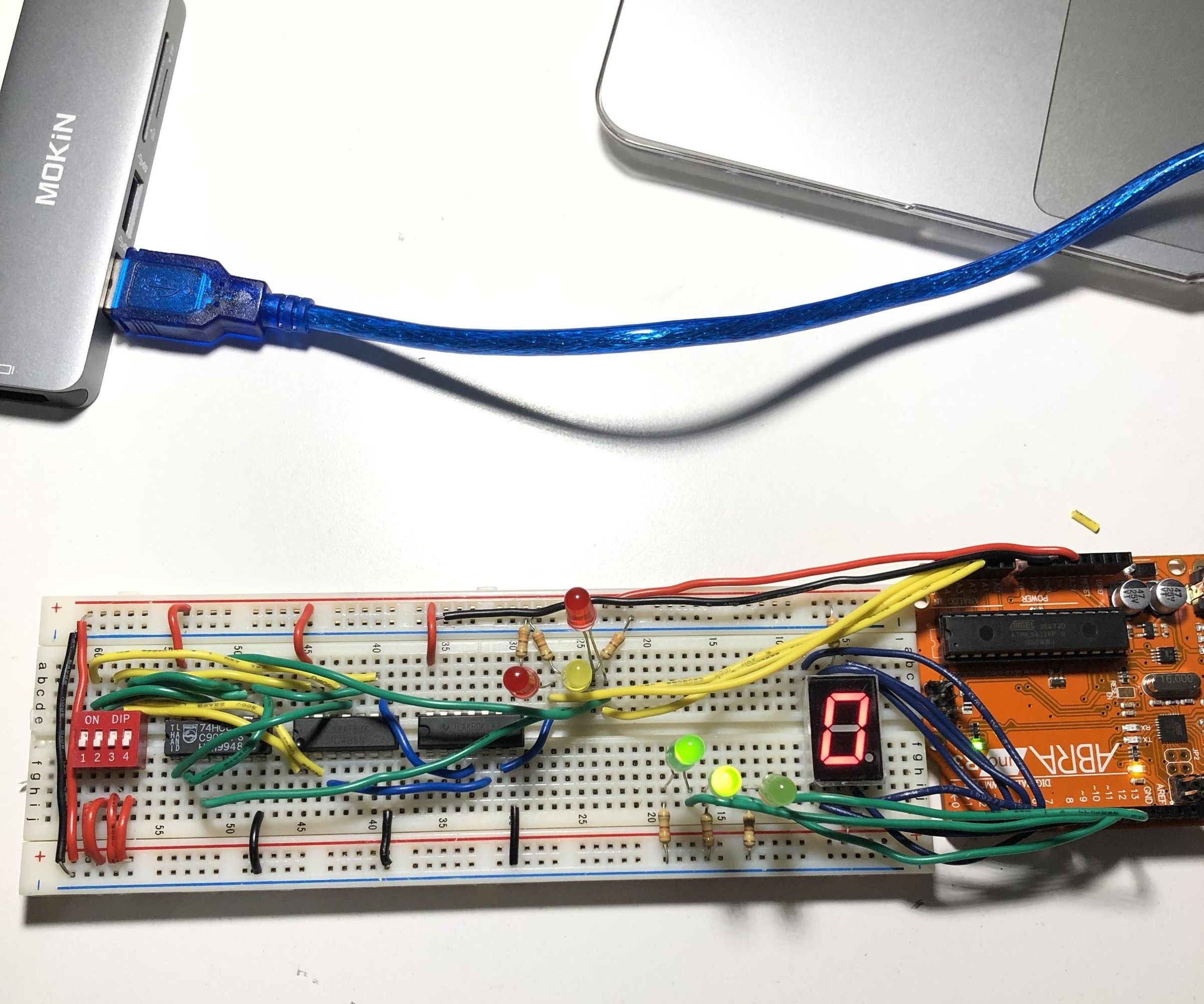 2 Bit Adder Led Game