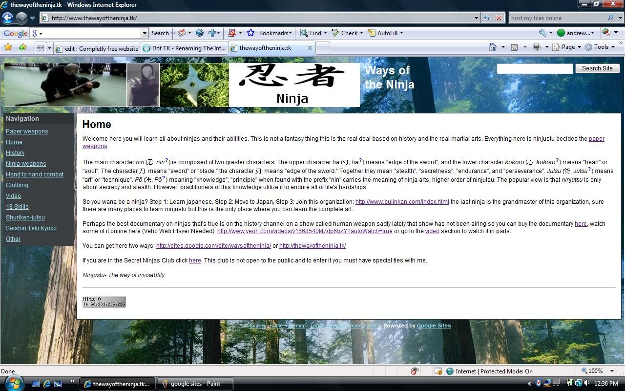 Make a Completly Free Website