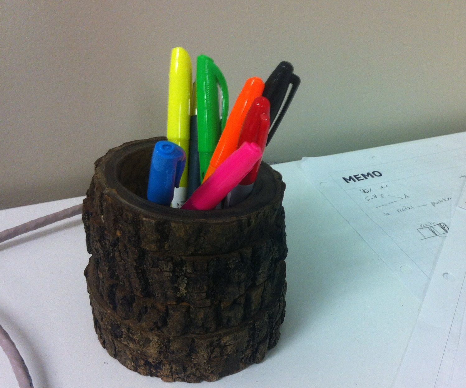 Wooden Pencil Holder