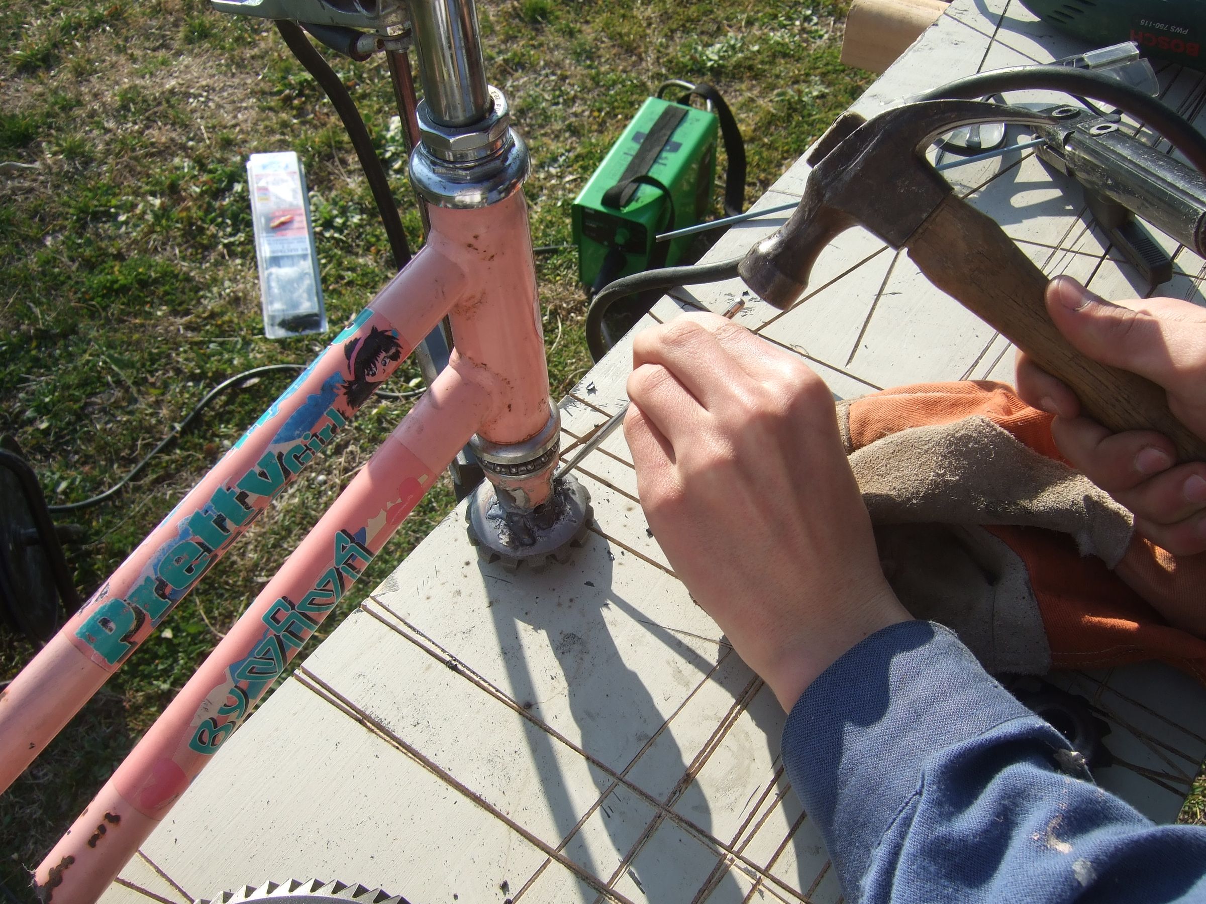 backwards steering bike